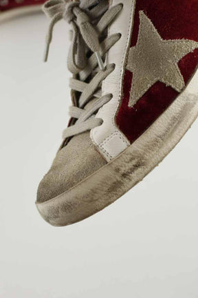 Baskets Golden Goose Superstar Bordeaux