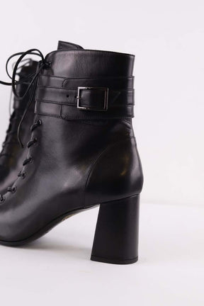 Bottes à lacets Maison Ernest  Noir