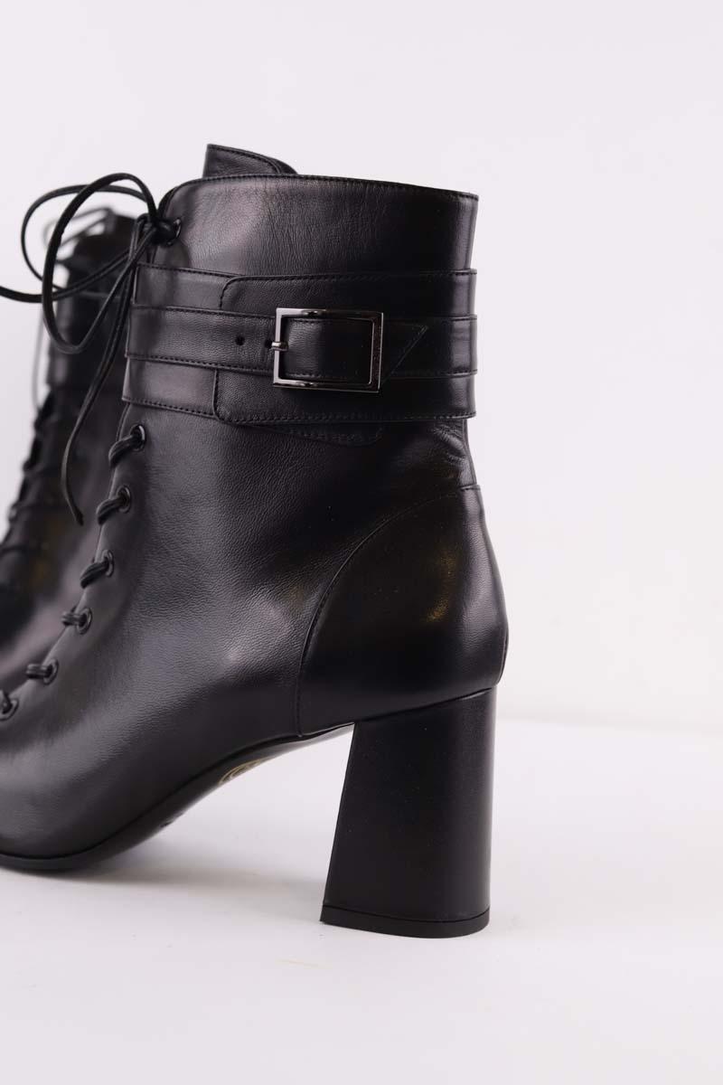 Bottes à lacets Maison Ernest  Noir