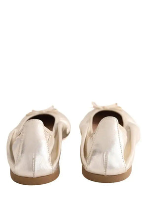 Ballerines LK Bennett Trilly Doré en Cuir