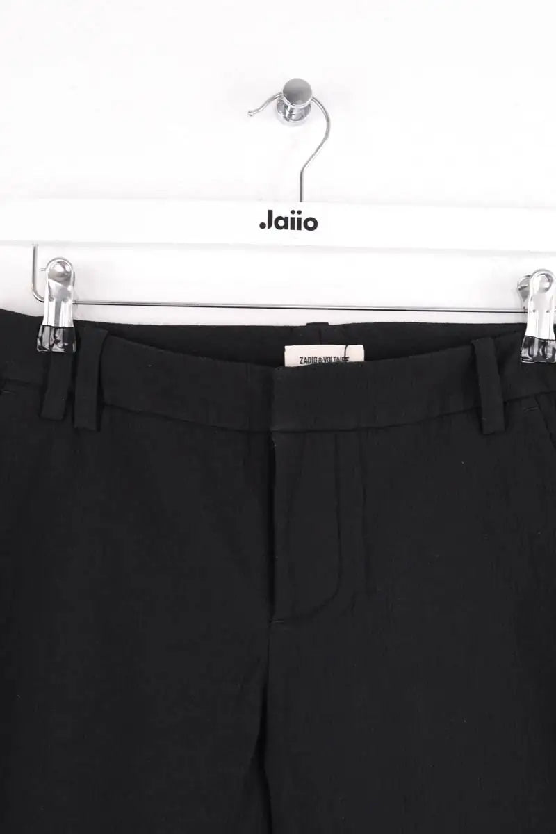 Pantalon droit Zadig & Voltaire Noir en Synthétique