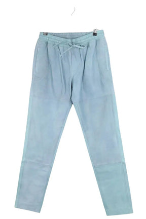 Pantalon droit Zadig & Voltaire Bleu en Cuir, taille M - Seconde Main