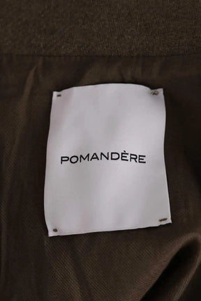 Manteau Pomandère Kaki en Laine