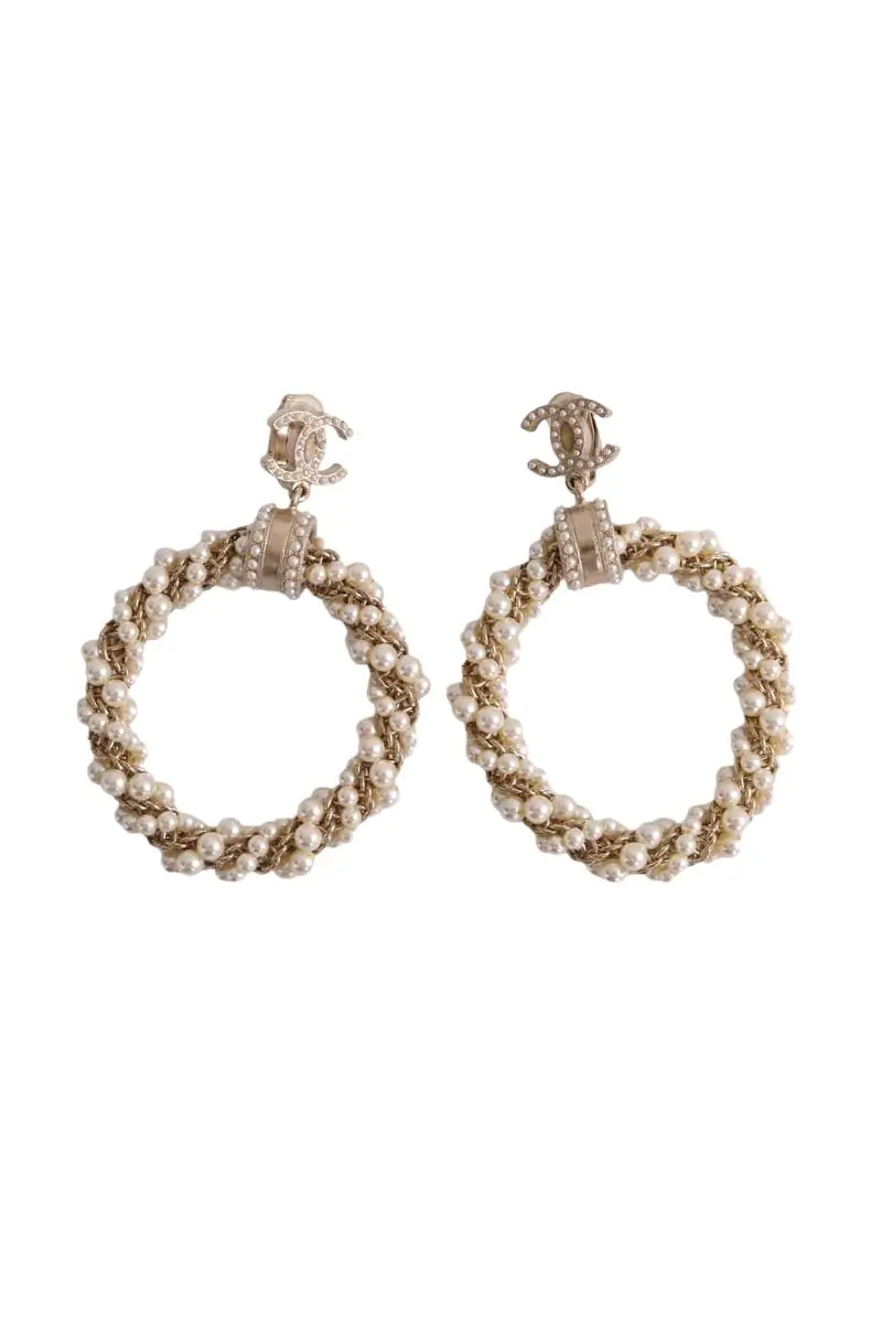 Boucles d'oreilles Chanel Doré en Acier - Seconde Main