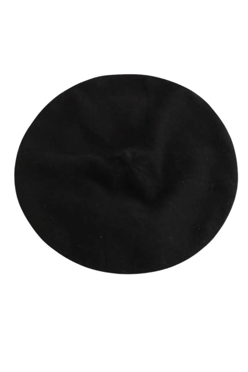 Béret Paule Ka Noir en Cachemire, taille M - Seconde Main