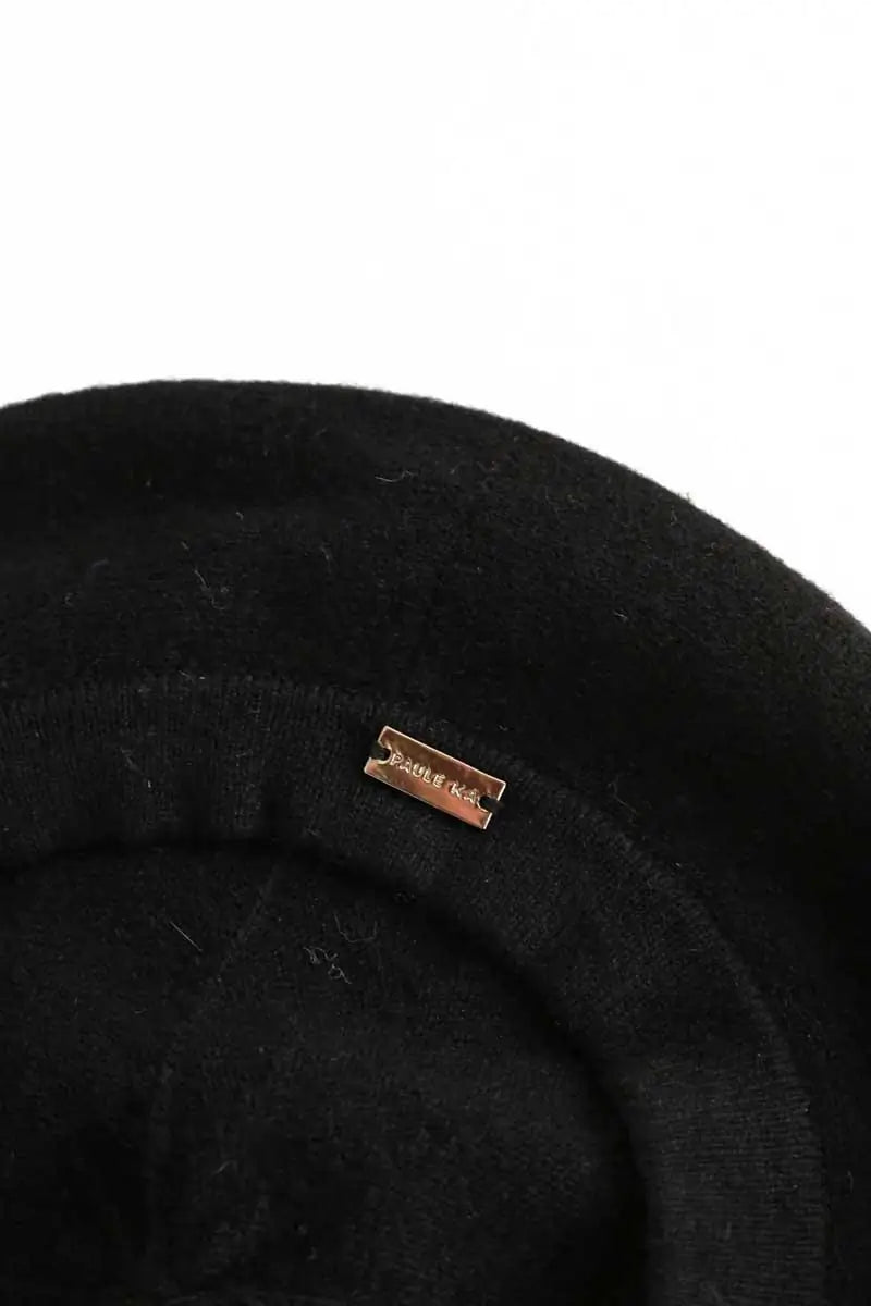 Béret Paule Ka Noir en Cachemire