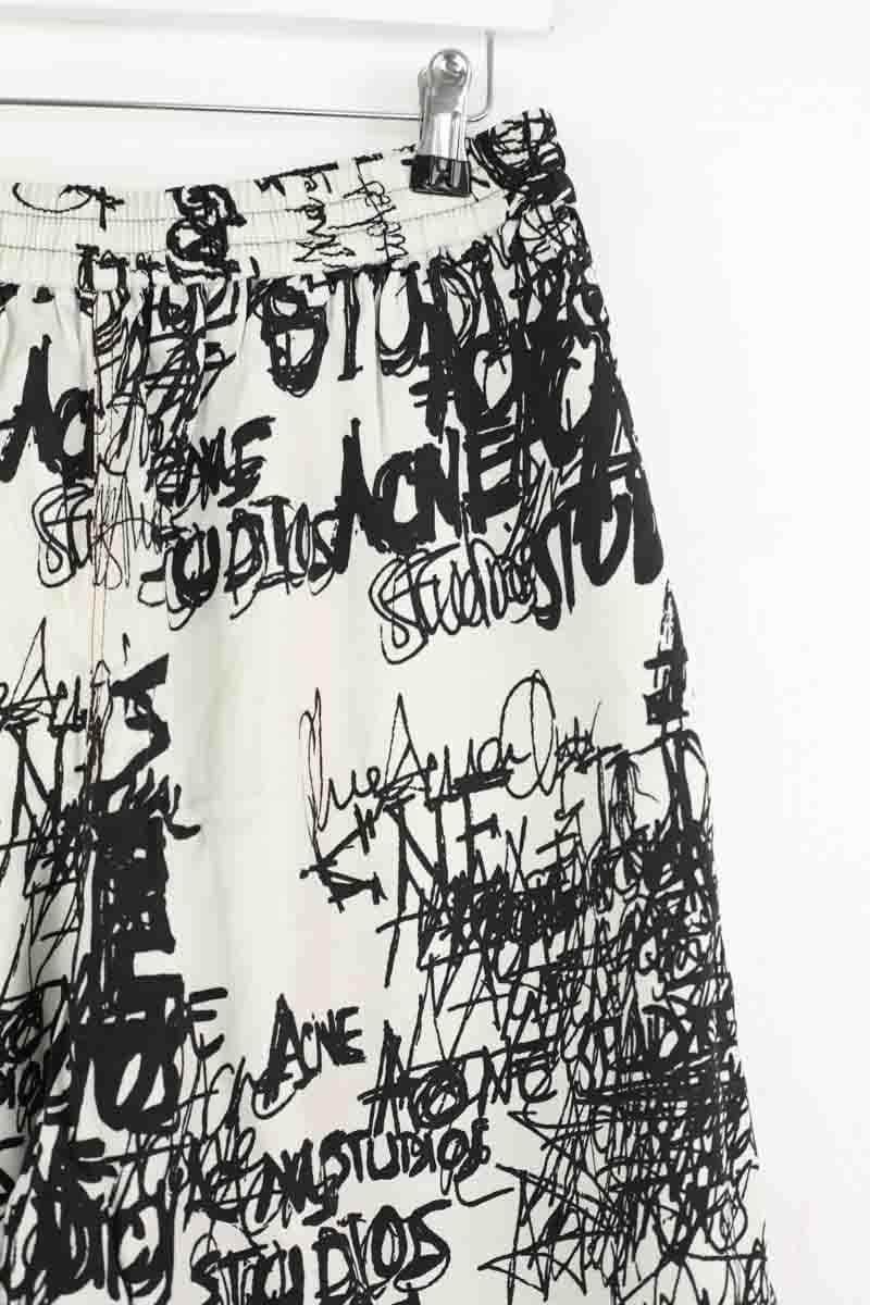 Bermuda Acne Studios Ecru en Viscose