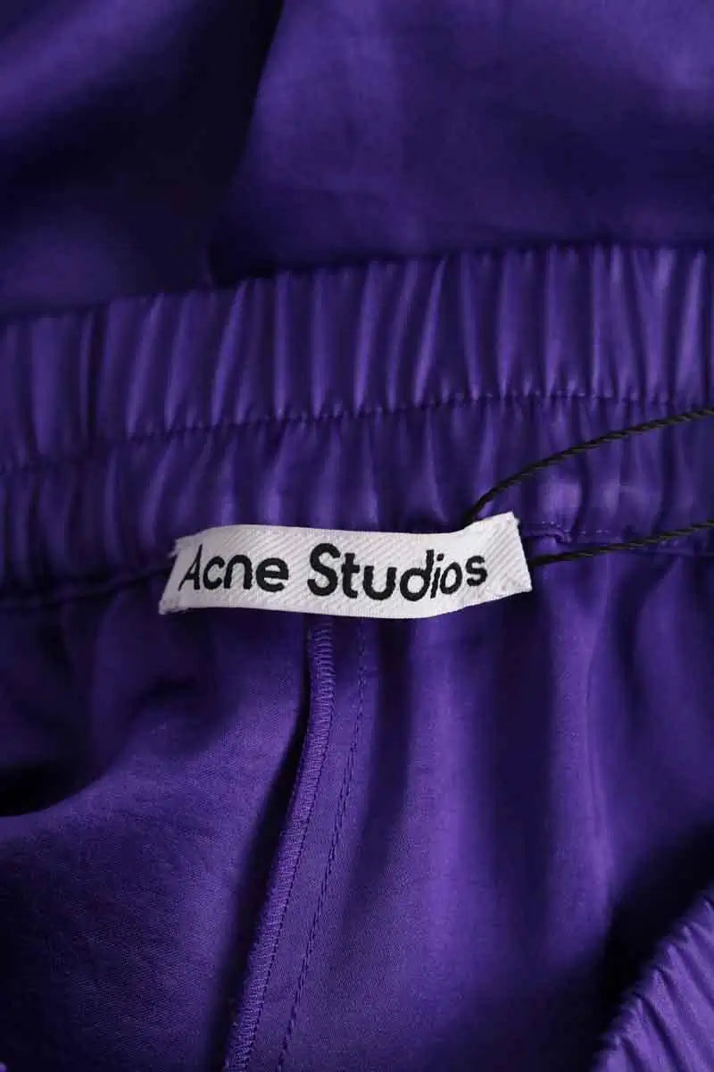 Bermuda Acne Studios Violet en Synthétique