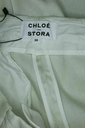 Bermuda Chloé Stora Jill Ecru en Lin