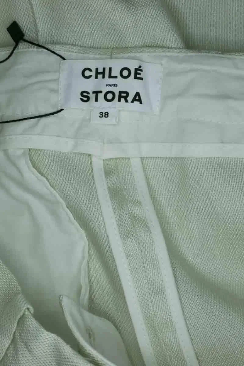 Bermuda Chloé Stora Jill Ecru en Lin