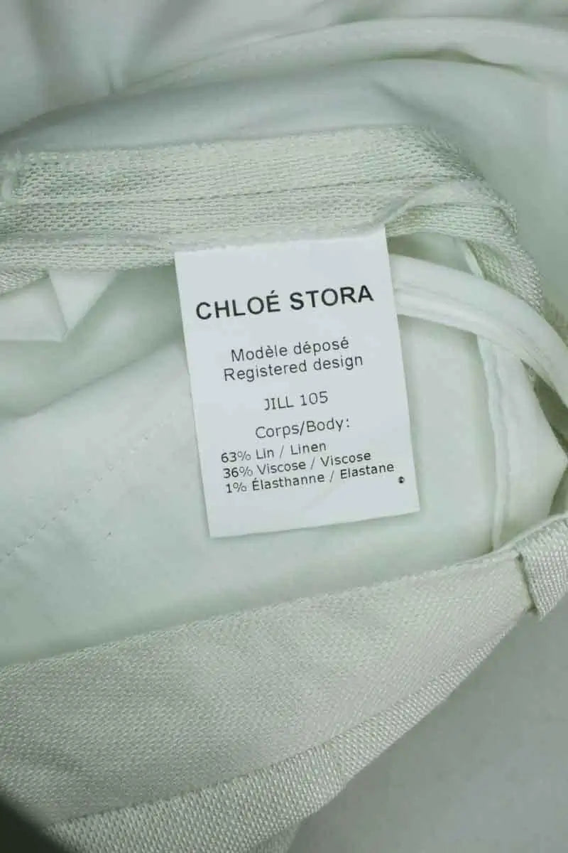 Bermuda Chloé Stora Jill Ecru en Lin