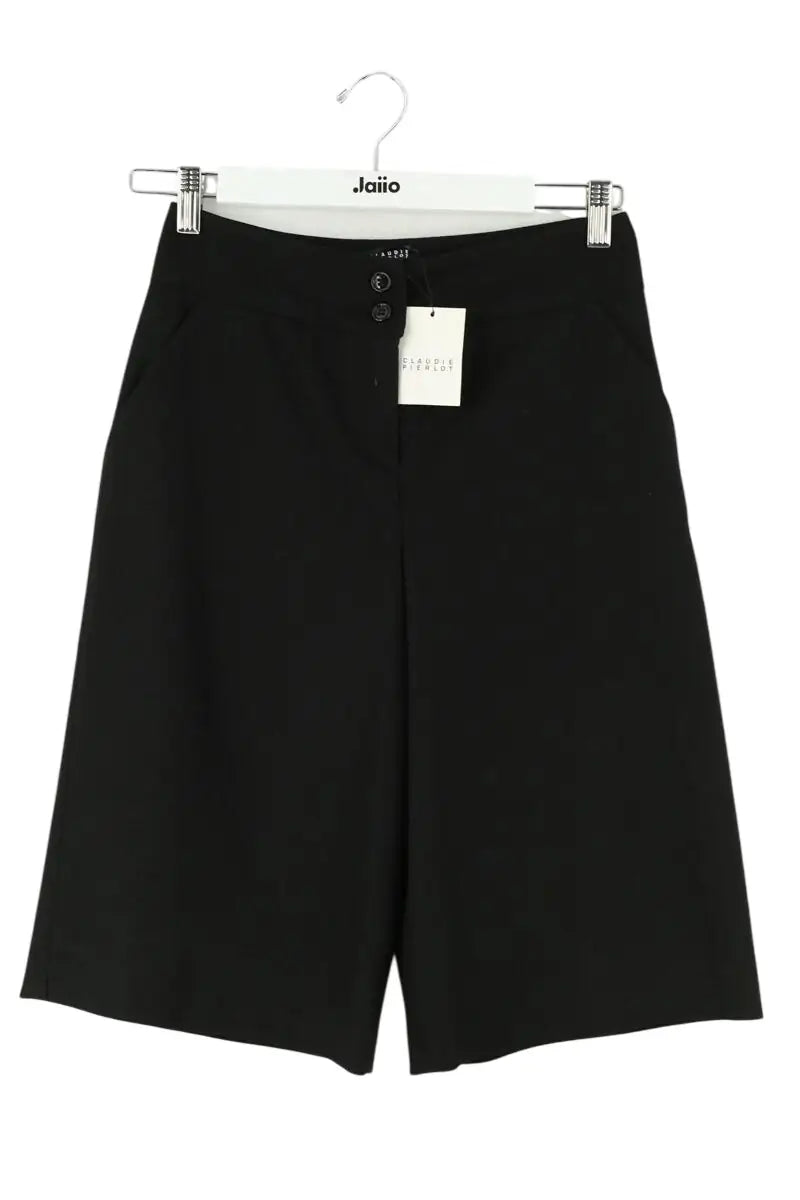 Bermuda Claudie Pierlot Noir en Synthétique, taille XS - Seconde Main