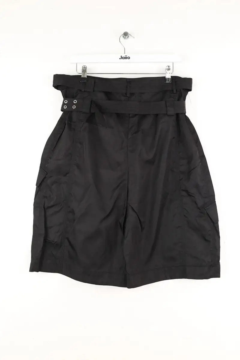 Bermuda Ganni Noir en Polyamide
