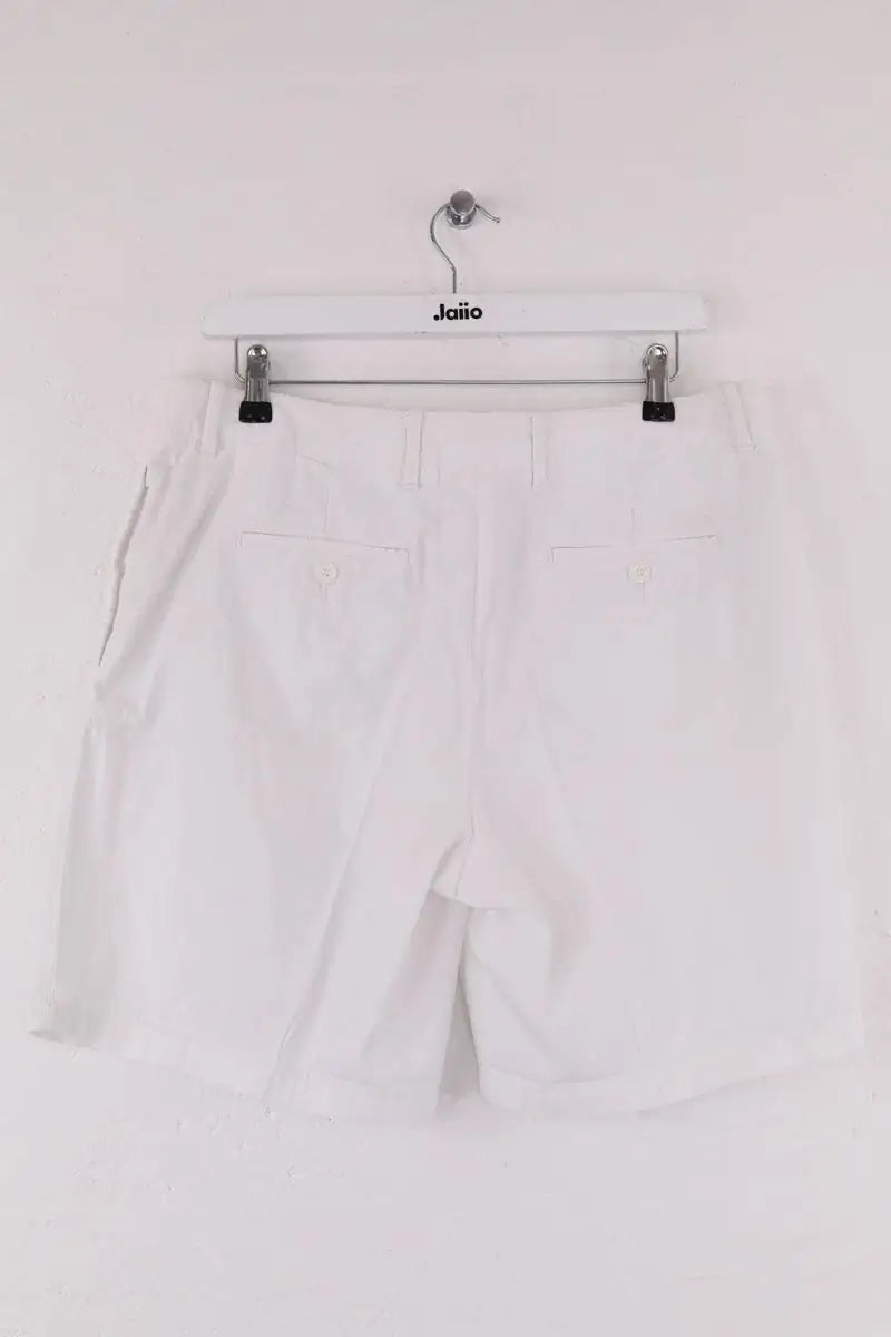 Bermuda Lacoste Blanc en Coton
