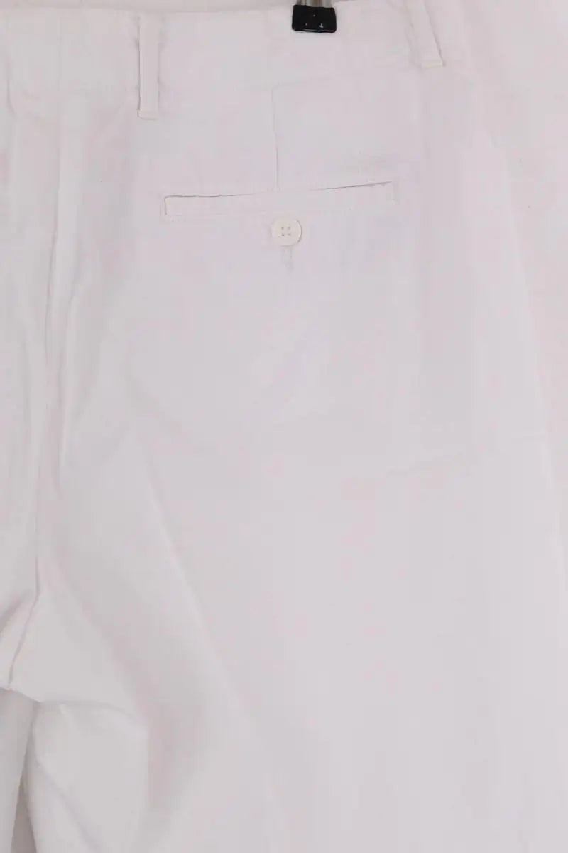 Bermuda Lacoste Blanc en Coton