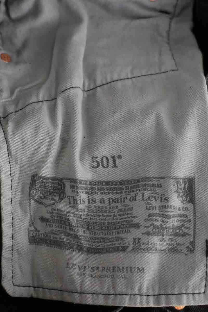 Bermuda Levi's 501 Noir en Coton