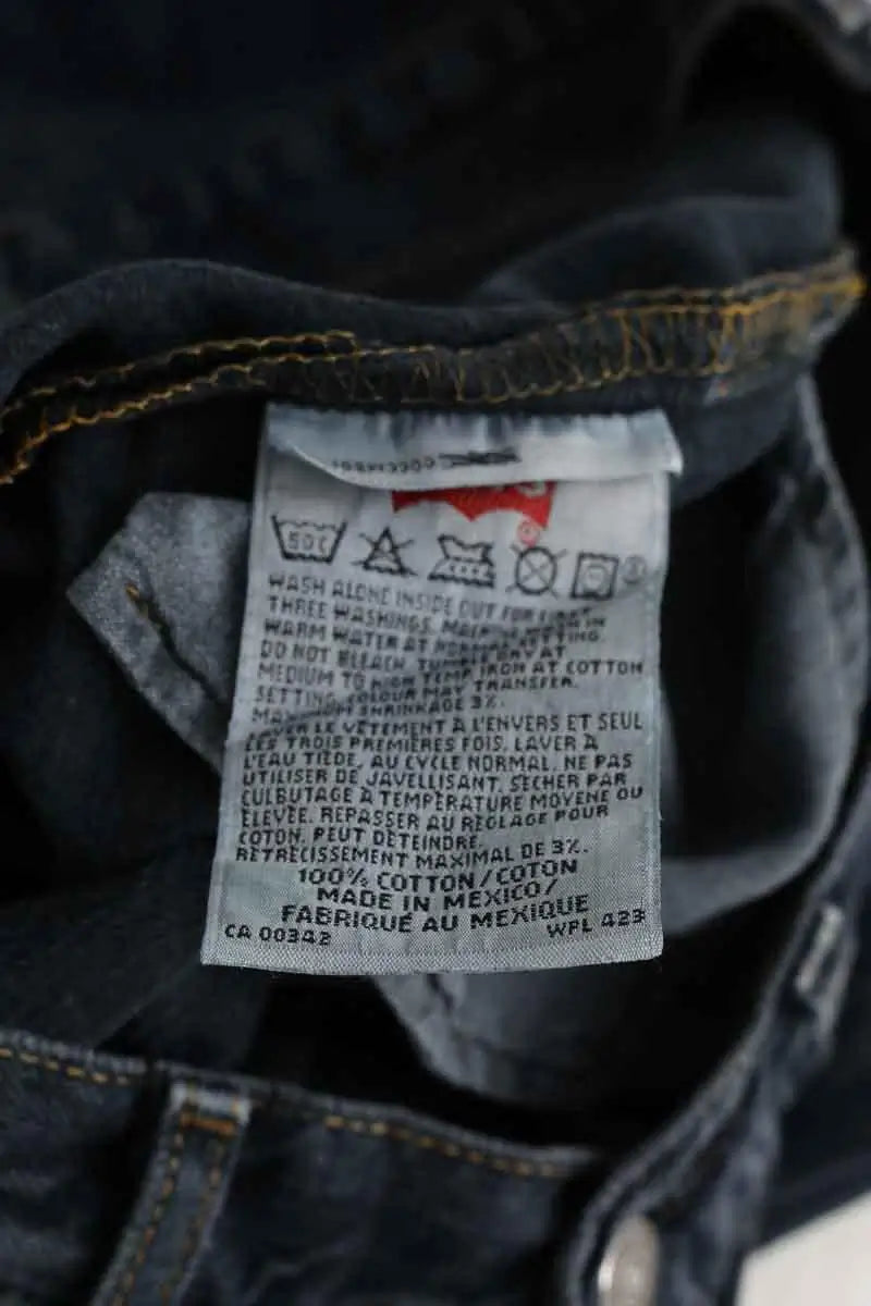 Bermuda Levi's Noir en Coton