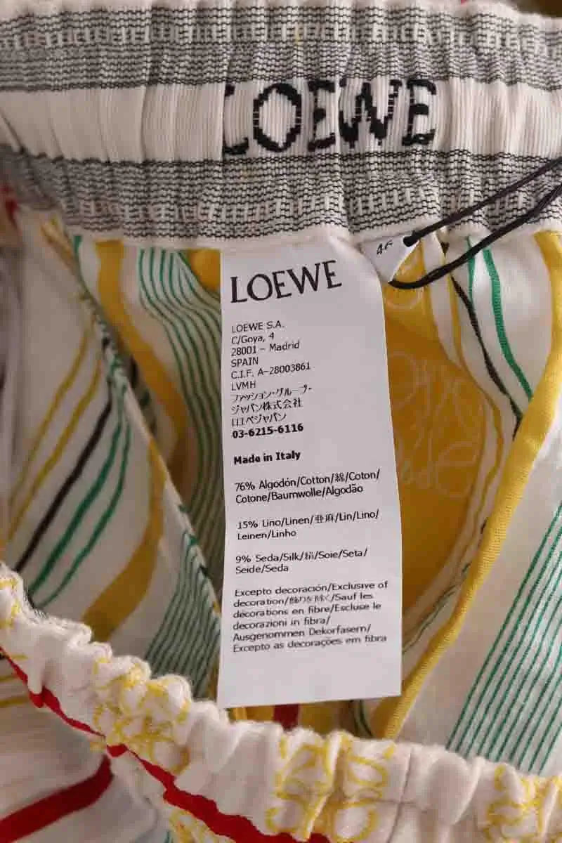 Bermuda Loewe Blanc en Coton