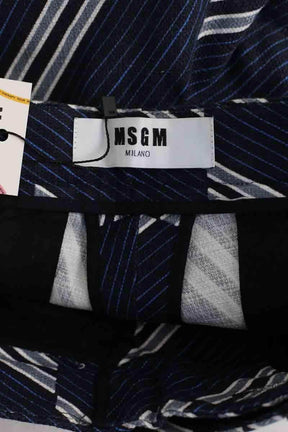Bermuda MSGM Bleu en Coton