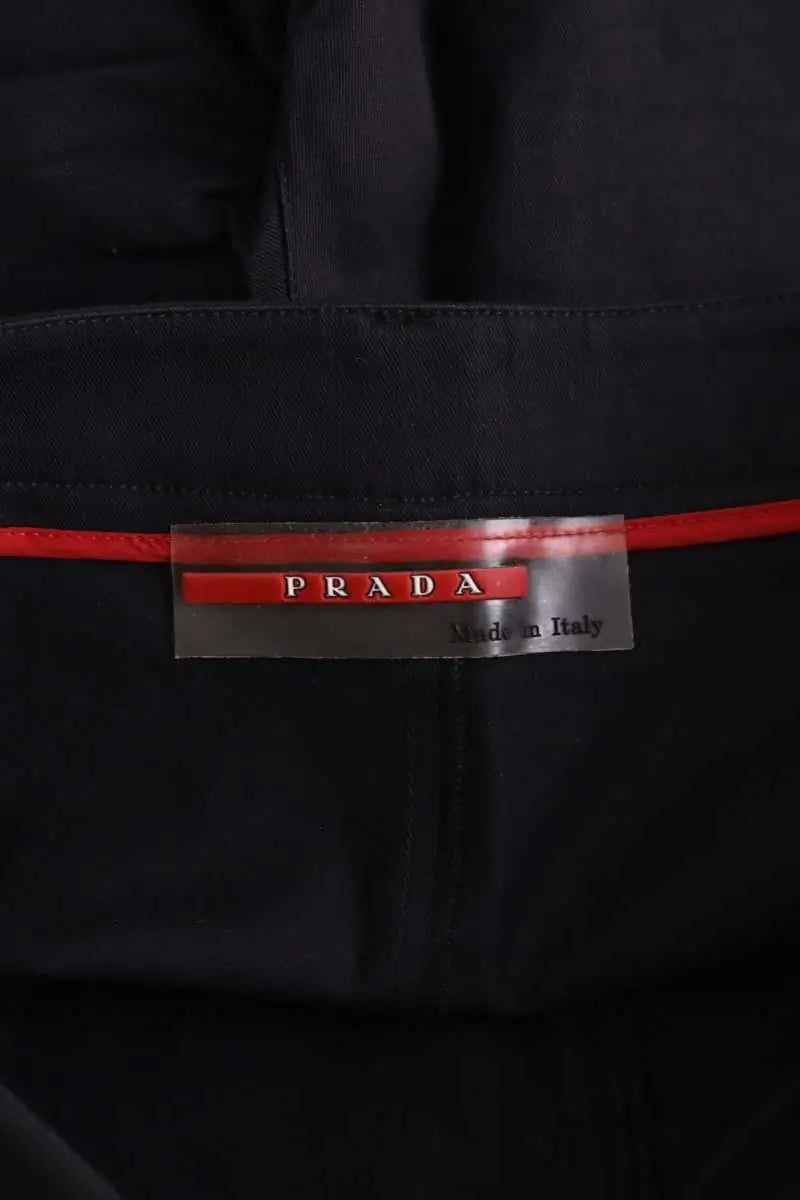 Bermuda Prada Noir en Coton