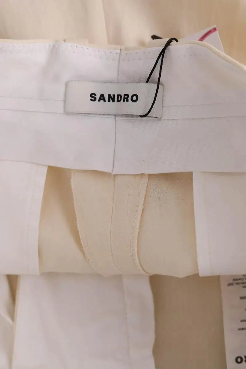 Bermuda Sandro Beige en Lin
