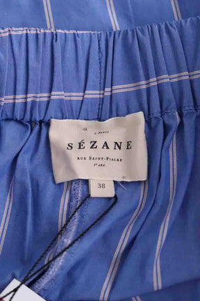 Bermuda Sézane Bleu en Coton