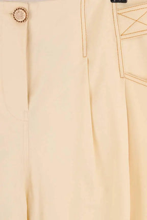 Bermuda Tresse Ecru en Coton