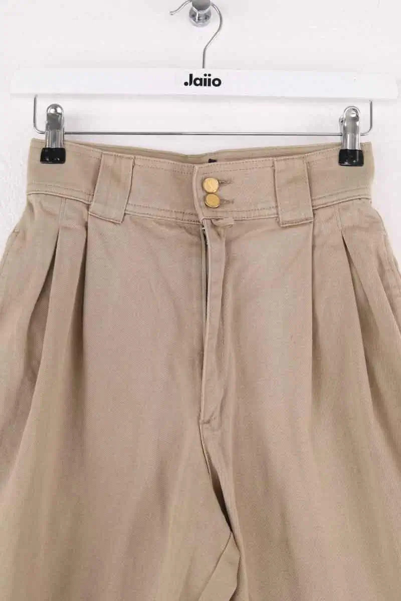 Bermuda Yves Saint Laurent Beige en Coton