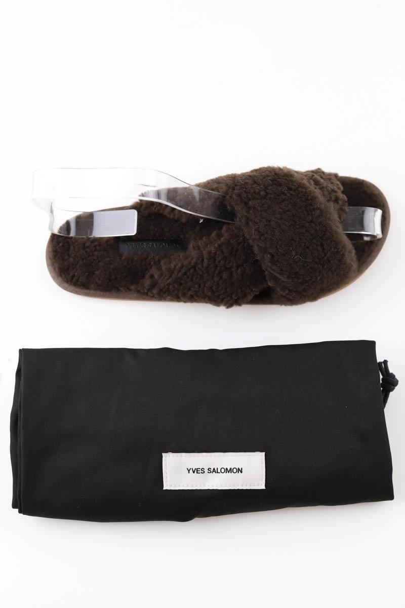 Mules Yves Salomon  Marron