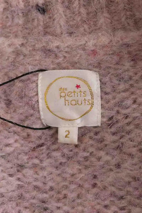 Cardigan Des Petits Hauts Rose en Laine