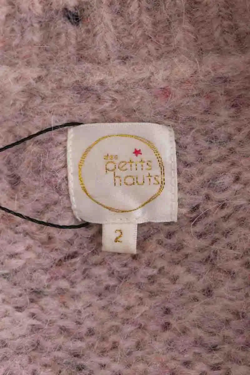 Cardigan Des Petits Hauts Rose en Laine