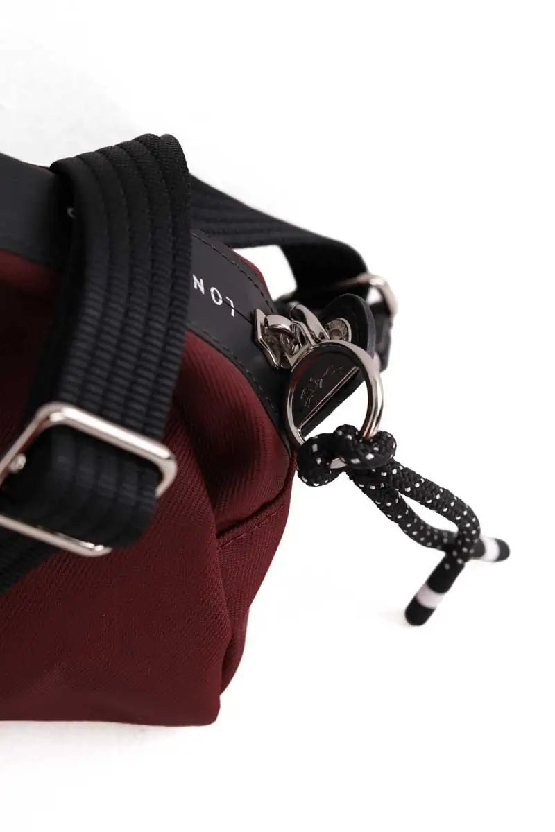 Sac à bandoulière Longchamp Bordeaux en Tissu