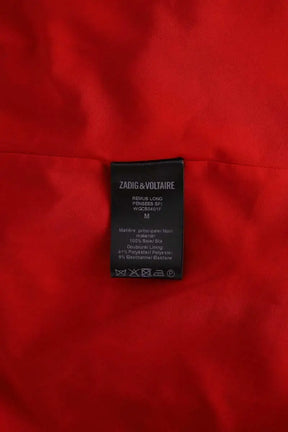 Robe Zadig & Voltaire Remus long Rouge en Soie