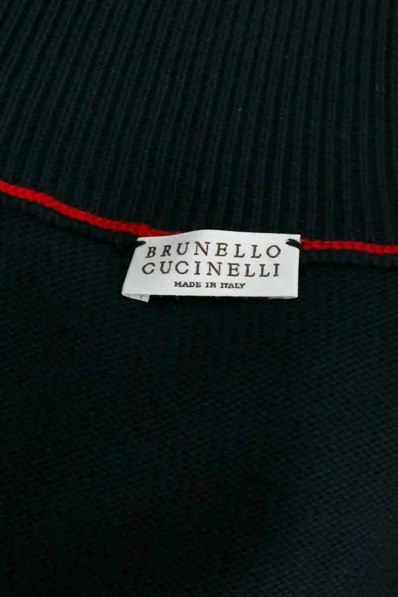 Gilet Brunello Cucinelli Marine en Soie