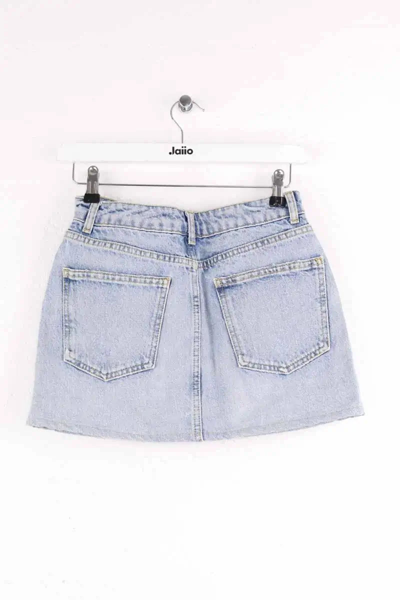 Mini jupe Ba&Sh Bleu en Coton