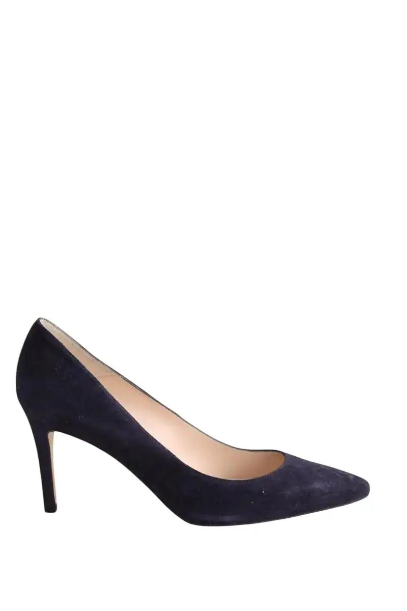 Talons LK Bennett Floret Marine en Daim, taille 41 - Seconde Main