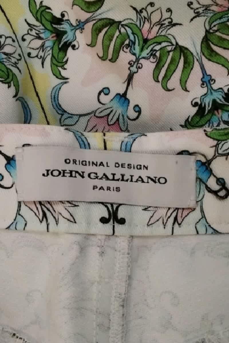 Jean slim John Galliano  Blanc
