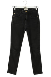 Jean slim Sézane Noir en Coton, taille XS - Seconde Main