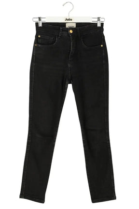 Jean slim Sézane Noir en Coton, taille XS - Seconde Main