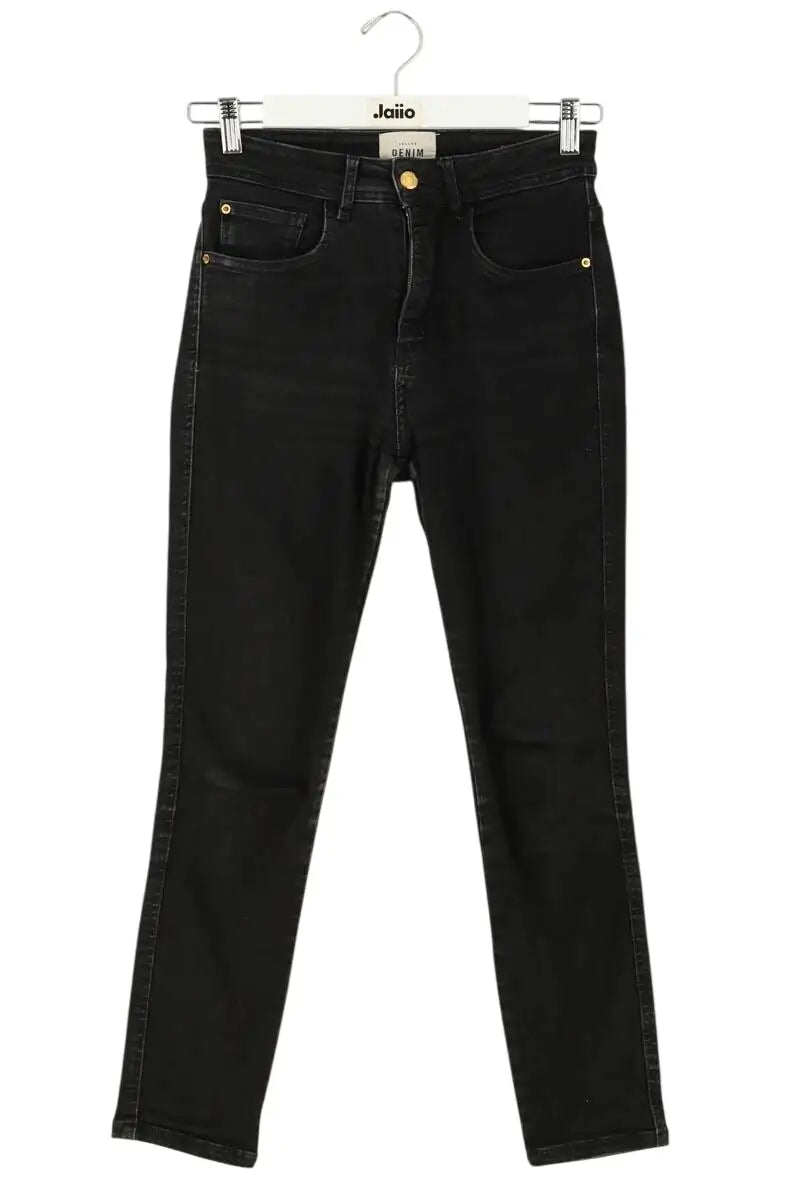 Jean slim Sézane Noir en Coton, taille XS - Seconde Main
