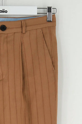 Pantalon droit Leon & Harper  Marron