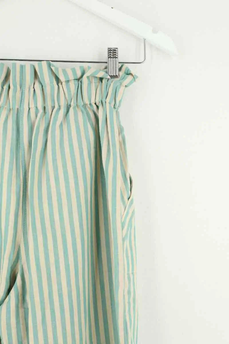 Pantalon Sézane Bleu en Lin
