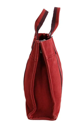 Sac à main Hermès Bordeaux en Coton