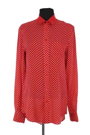 Chemise Joseph Rouge en Soie, taille S - Seconde Main