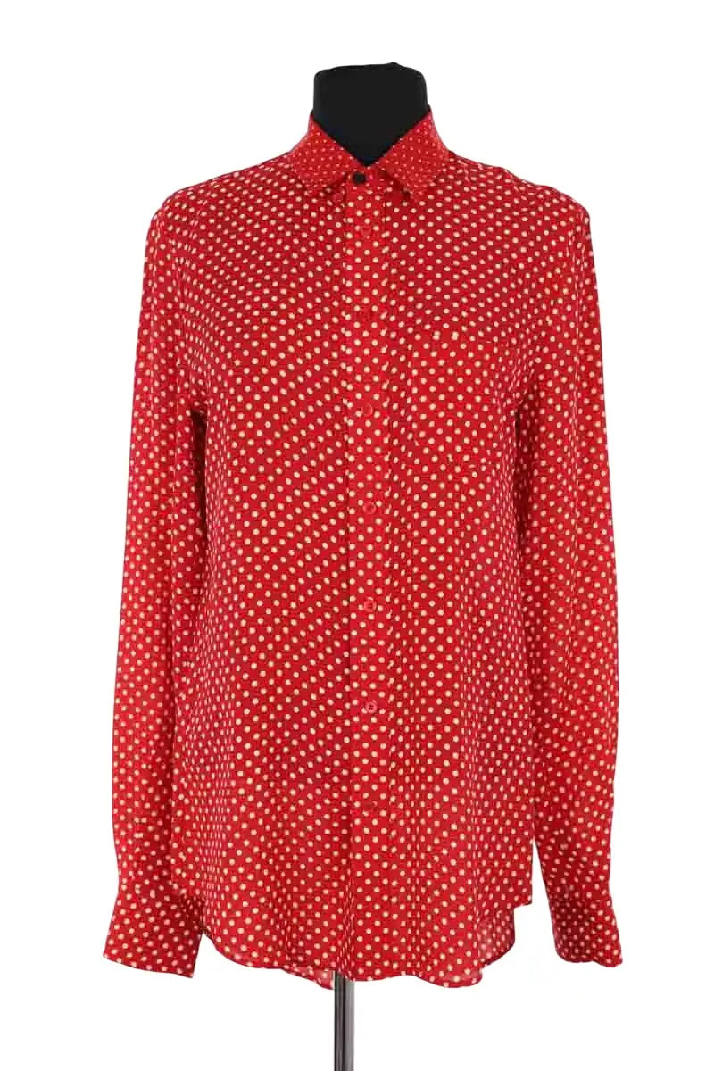 Chemise Joseph Rouge en Soie, taille S - Seconde Main