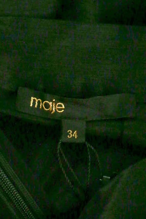Mini short Maje Noir en Lin