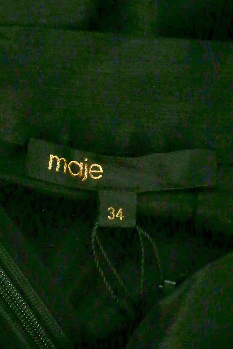 Mini short Maje Noir en Lin