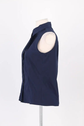Top sans manche Joseph Marine en Coton