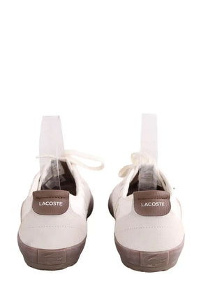 Baskets basses Lacoste Beige en Tissu