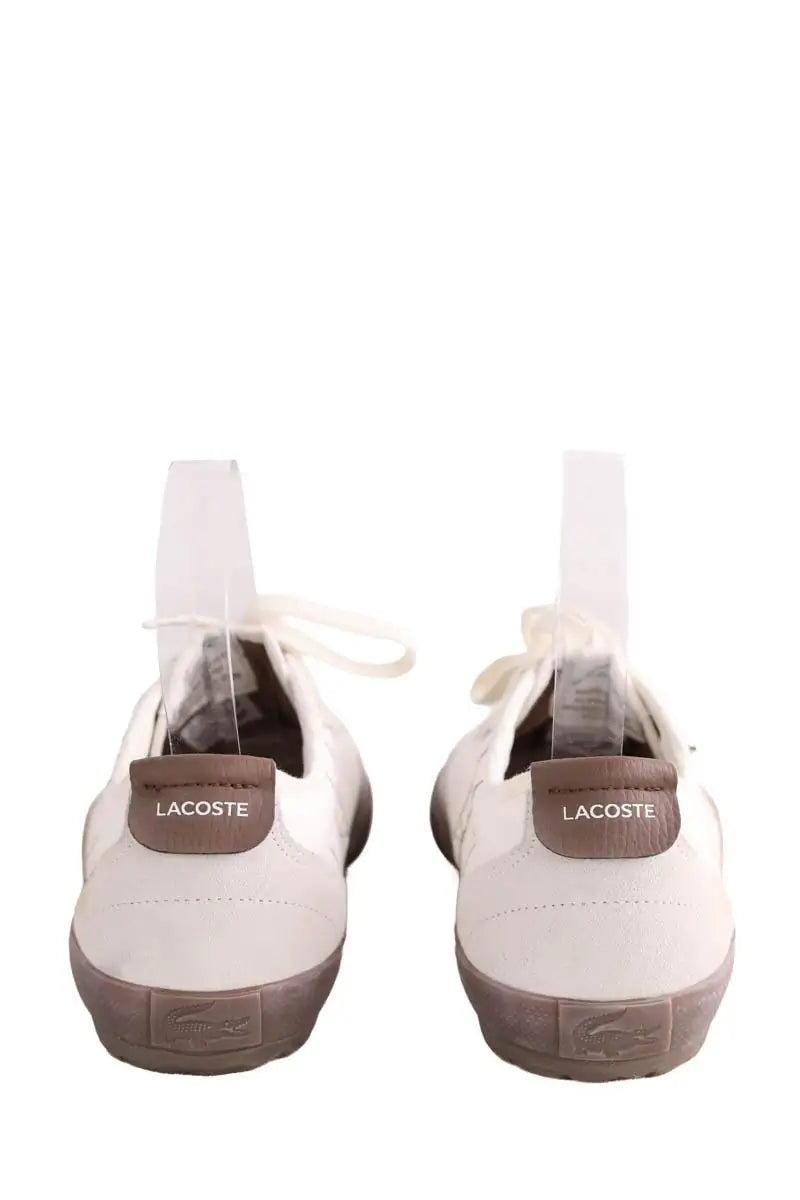 Baskets basses Lacoste Beige en Tissu